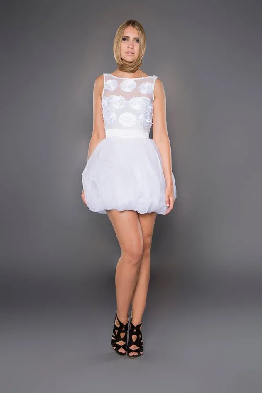 Now or Never WHITE LACE TULLE PARTY DRESS