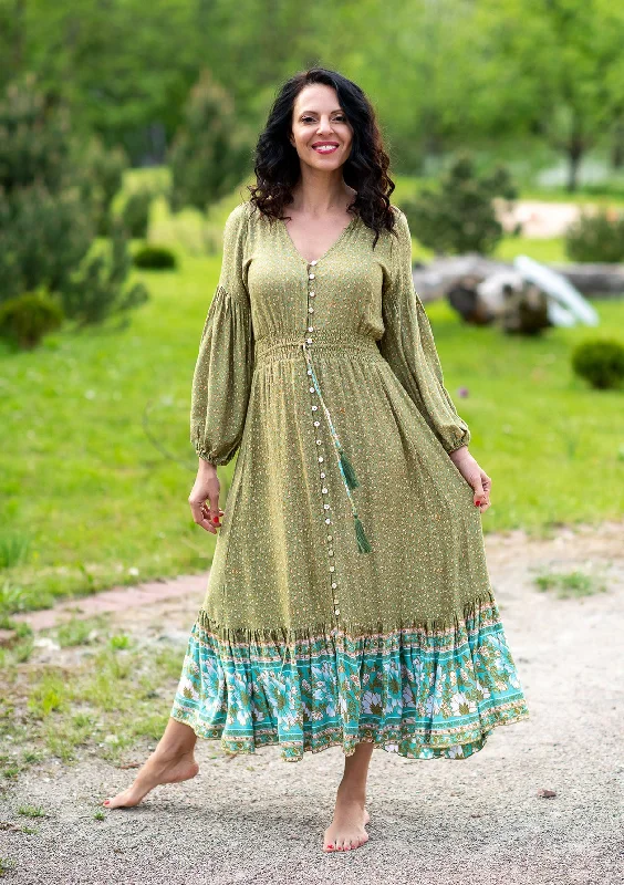 Quick Sale Simona Jasmin Green Dress