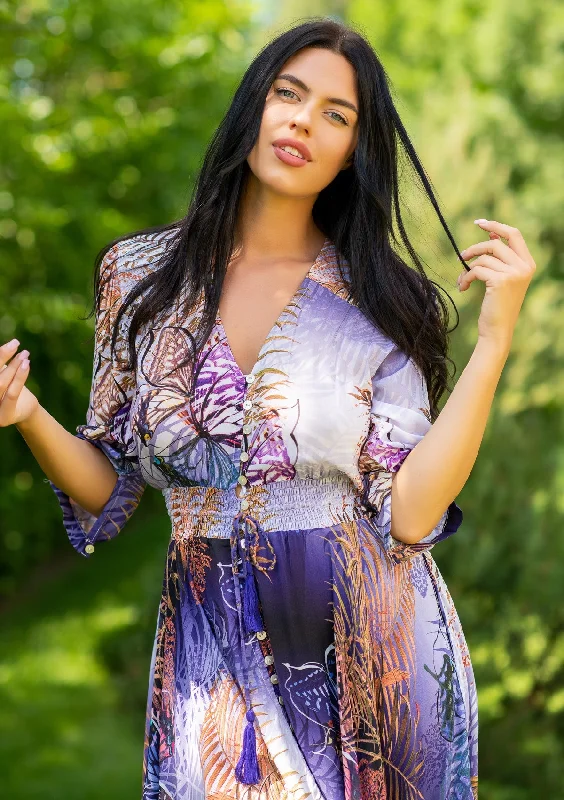 Crazy Deals Isabella Purple Vienna Dress