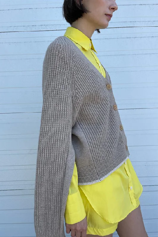Epic Deals Cocoon Split Sleeve Cardigan in Stone (Sold Out)