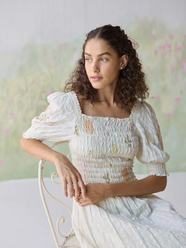 Steals and Deals Leisurely Days Smock Midi Dress
