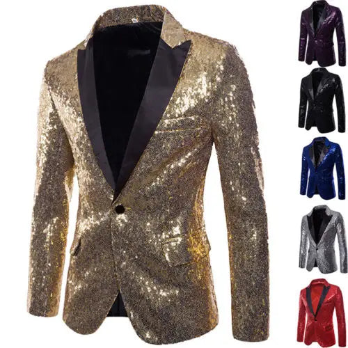 Exclusive Preview Znbbw Men Glitters Suit Jackets Sequins Party Button Dance Bling Coats Wedding Party Men Blazer Gentleman Formal Suit Plus Size 2XL Exclusive Preview Znbbw Men Glitters Suit Jackets Sequins Party Button Dance Bling Coats Wedding Party Men Blazer Gentleman Formal Suit Plus Size 2XL