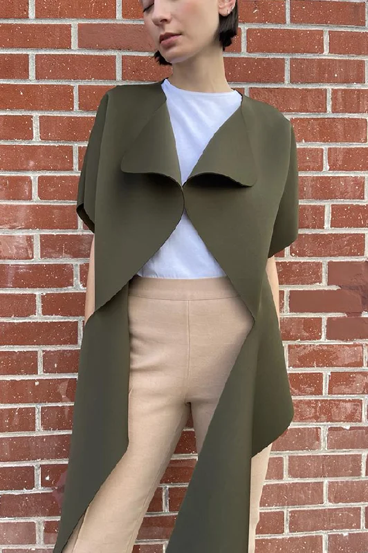 Discount Deals Open Front Jacket in Olive (Sold Out)