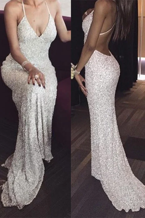 Deep Discounts Deep V neck Spaghetti Straps Sequin Mermaid Long Prom Dresses Sexy Evening Dresses N405 Deep Discounts Deep V neck Spaghetti Straps Sequin Mermaid Long Prom Dresses Sexy Evening Dresses N405