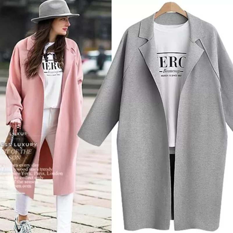 Clearance Sale Autumn Turn-Down Collar Trench Coat