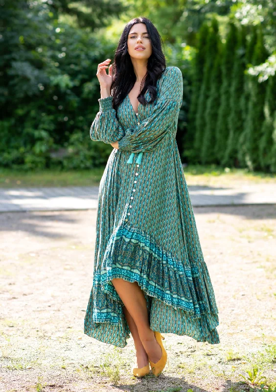 Epic Deals Francesca Lotus Green Dress
