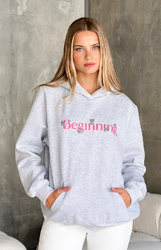 Daily Deals Beginning Grey Marl Koala Bubble Hoodie