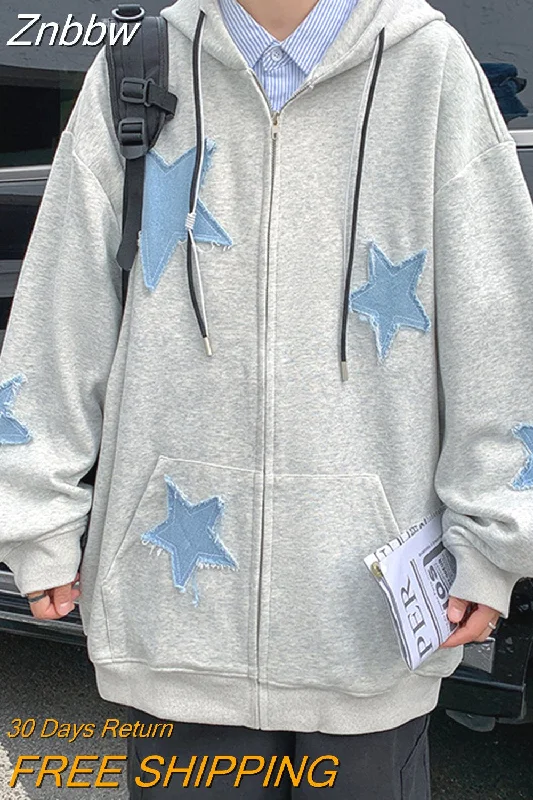 Seasonal Clearance Znbbw Men's Hoodies Sweatshirt Women's Oversized Sweatshirts with zipper Harajuku Casual Style Y2k Star Coat Streetwear Hip Hop Jacket Seasonal Clearance Znbbw Men's Hoodies Sweatshirt Women's Oversized Sweatshirts with zipper Harajuku Casual Style Y2k Star Coat Streetwear Hip Hop Jacket