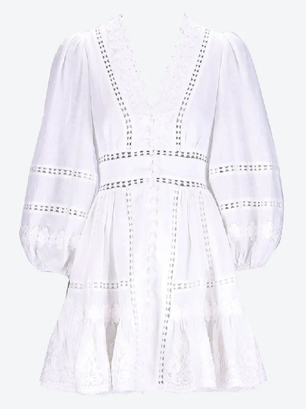 Instant Discount Pop trimmed mini dress