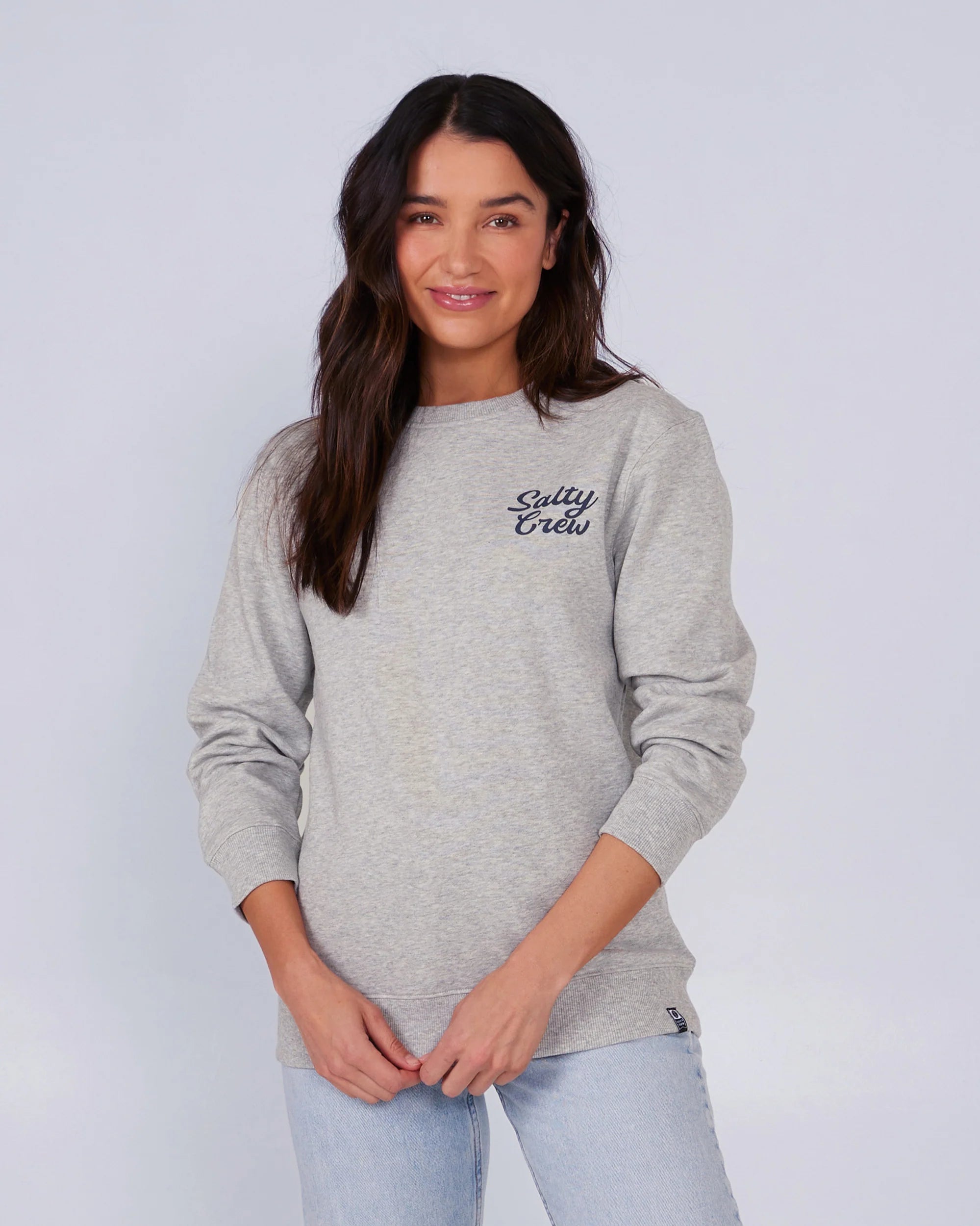Deal Zone Salty Crew Womens Jackpot Crewneck Sweatshirt