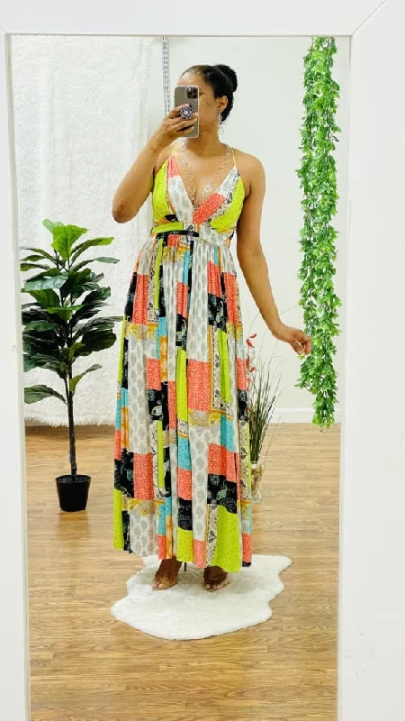 Lime green printed