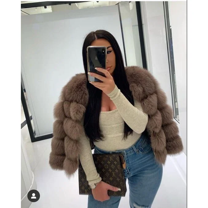 New Deals Short Faux Fur Coat