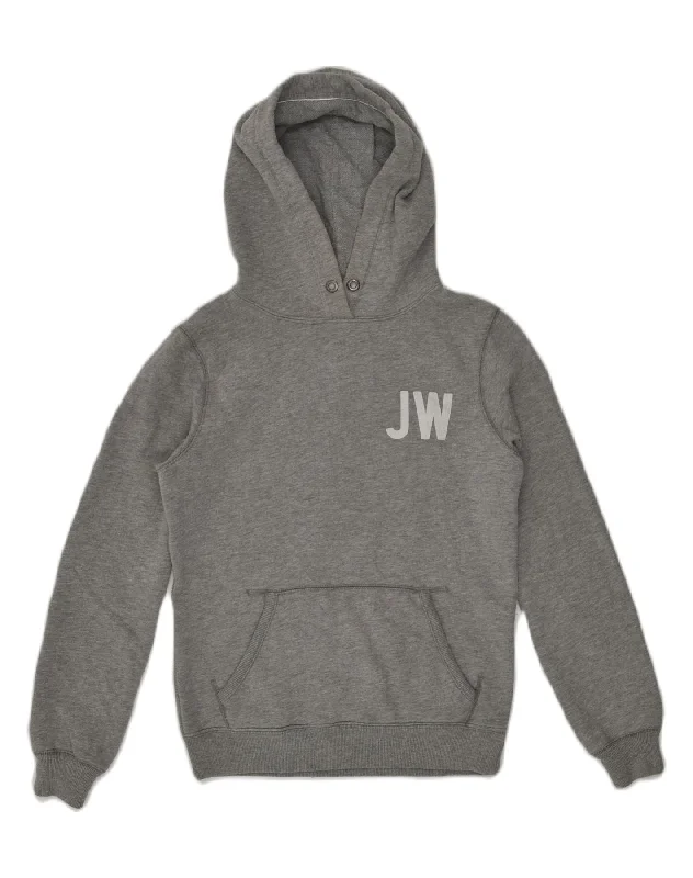 Blowout Deals JACK WILLS Womens Graphic Hoodie Jumper UK 8 Small Grey Cotton