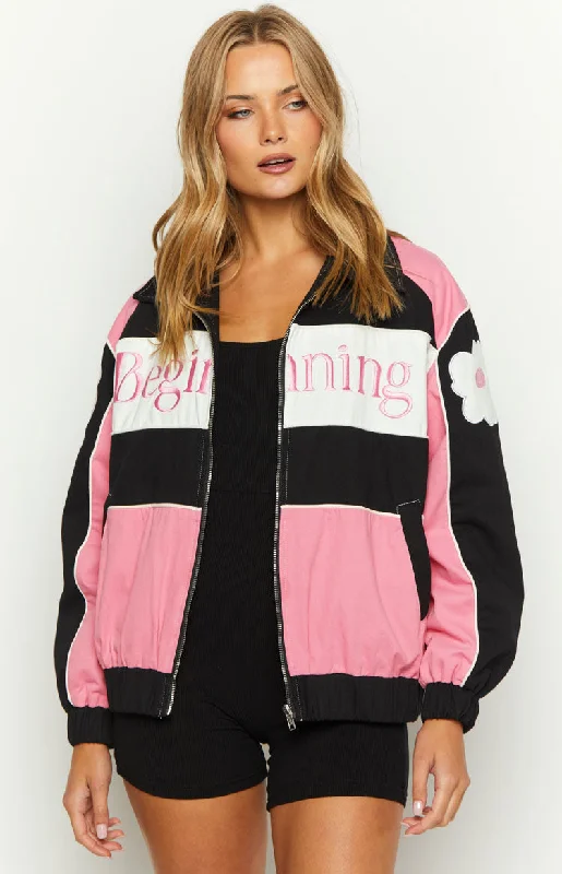 Bargain Prices Beginning Pink Bomber Jacket