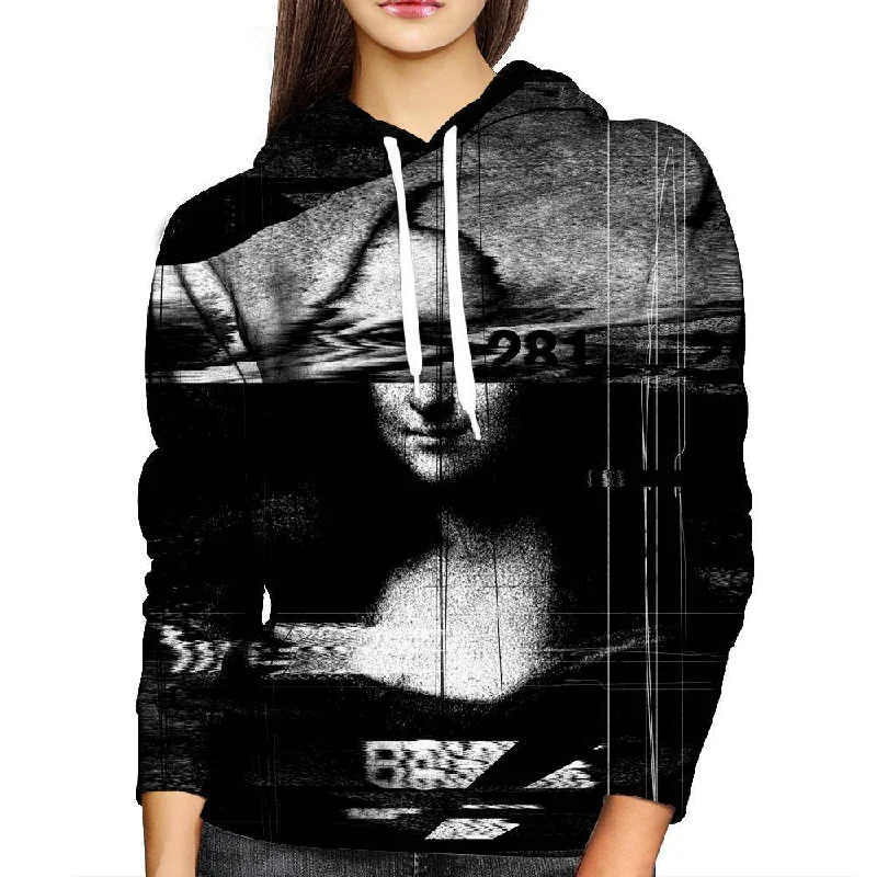 Today’s Deal Mona Lisa Glitch Womens Hoodie