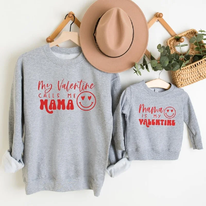 Markdowns Valentines Call Me Mama Matching Sweatshirts