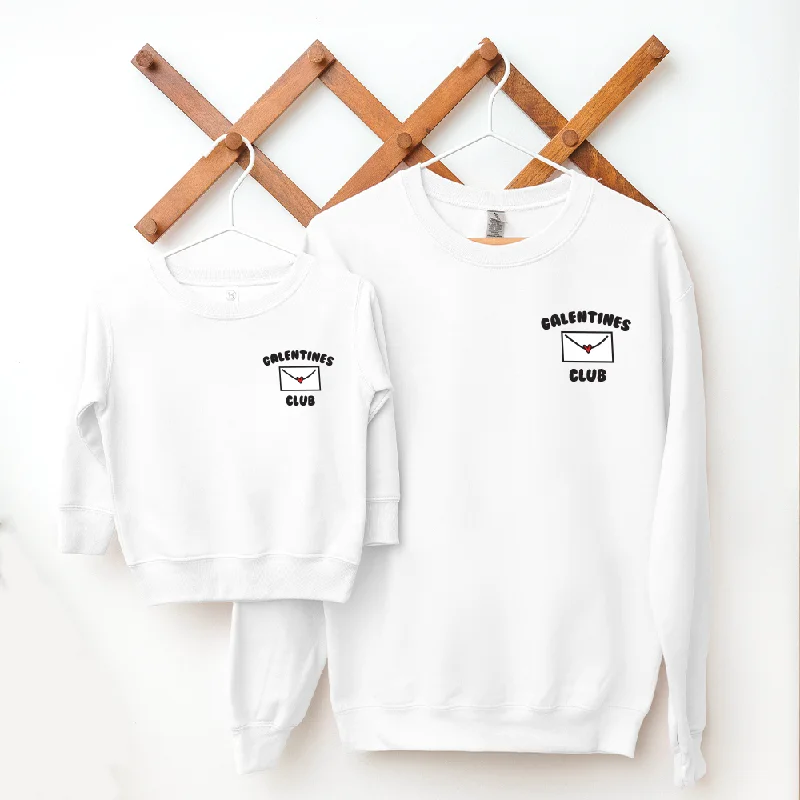 Anniversary Sale Galentines Club Matching Pocket Logo Sweatshirts