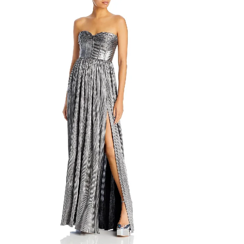Special Promotion Florence Womens Metallic Strapless Evening Dress