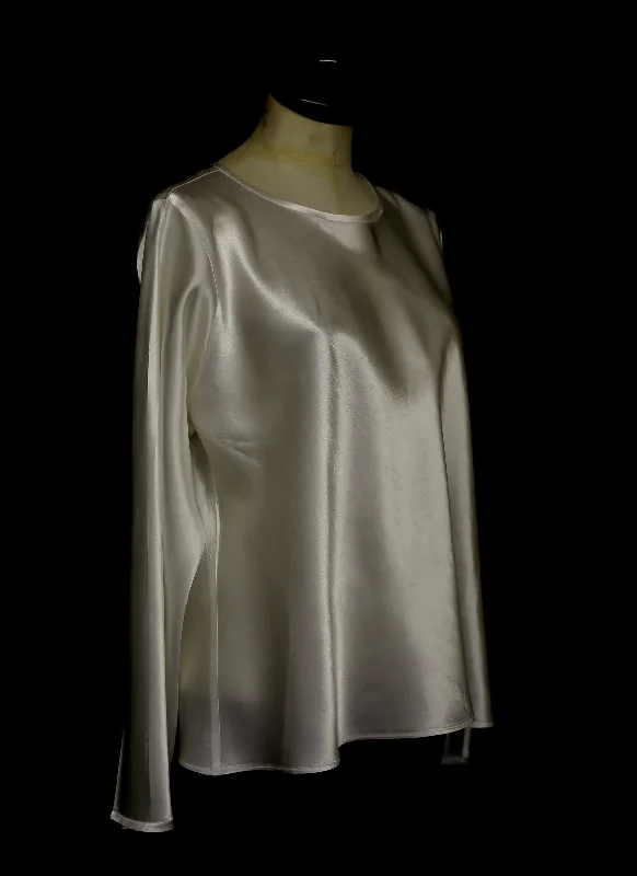 Huge Savings Bespoke Silk Long Sleeved Top