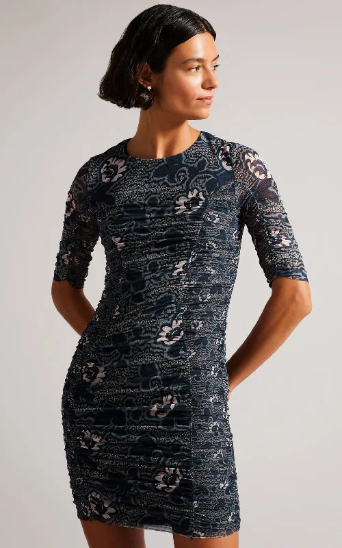 New Markdowns Ted Baker - Velvit Mesh Ruch Dress