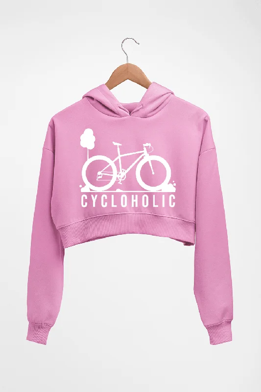Extra Savings Cycloholic Crop HOODIE FOR WOMEN