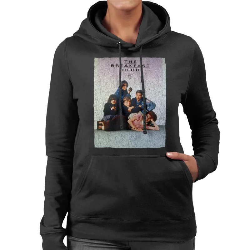 Super Sale The Breakfast Club Vintage Poster Aesthetic Women's Hooded Sweatshirt