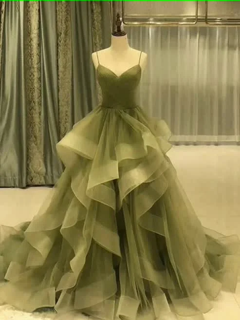 Blowout Deals Spaghetti Strap Green A Line Long Prom Dress Formal Evening Gown Party Dress Blowout Deals Spaghetti Strap Green A Line Long Prom Dress Formal Evening Gown Party Dress