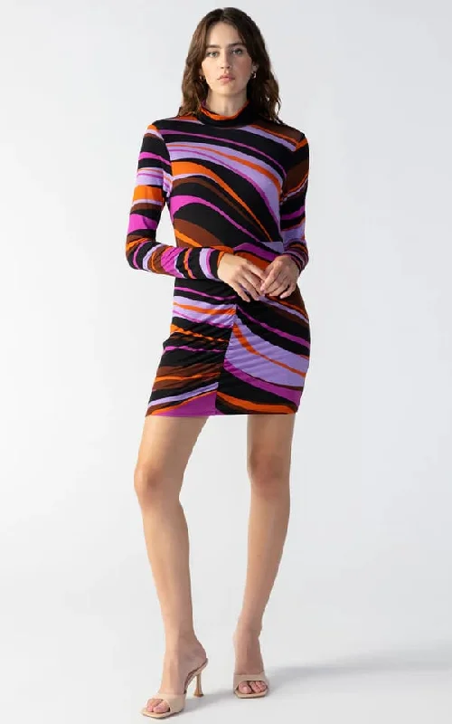 Get It Before It’s Gone Sanctuary - Shirred Bodycon Abstract Dress