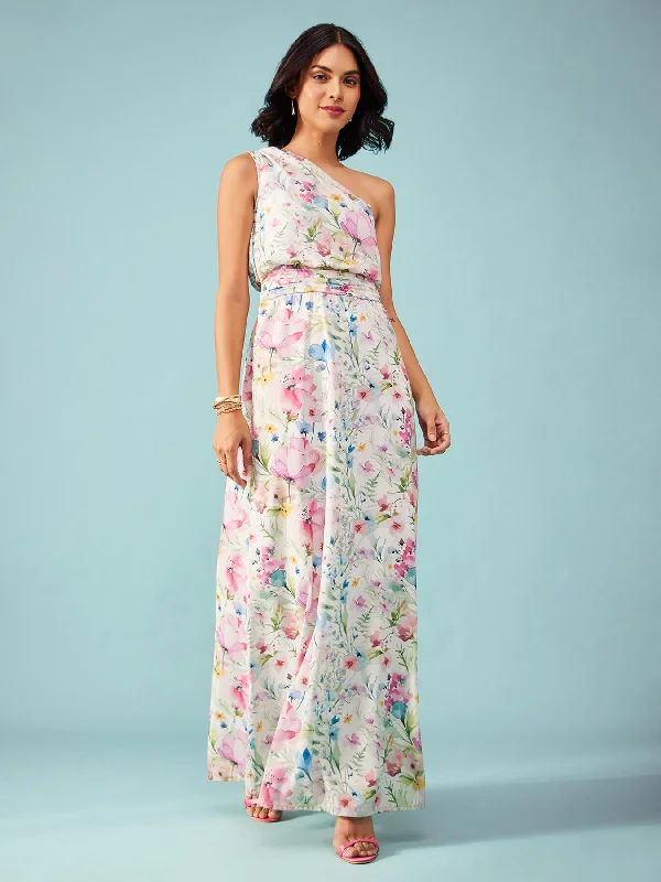 Limited Stock One Shoulder Dress - White