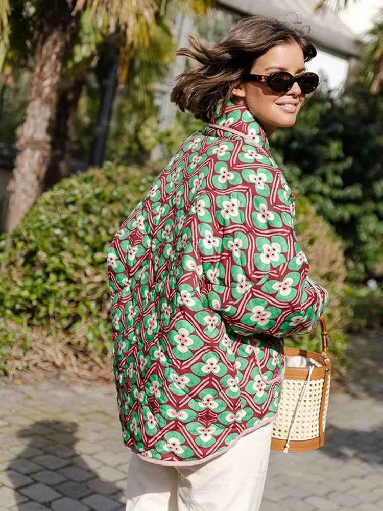 Huge Discounts Znbbw Women Flower Print Casual Cotton Coat Loose Lapel Long Sleeved Pocket Jacket 2023 Winter Chic Warm Female Commuter Outwears Huge Discounts Znbbw Women Flower Print Casual Cotton Coat Loose Lapel Long Sleeved Pocket Jacket 2023 Winter Chic Warm Female Commuter Outwears