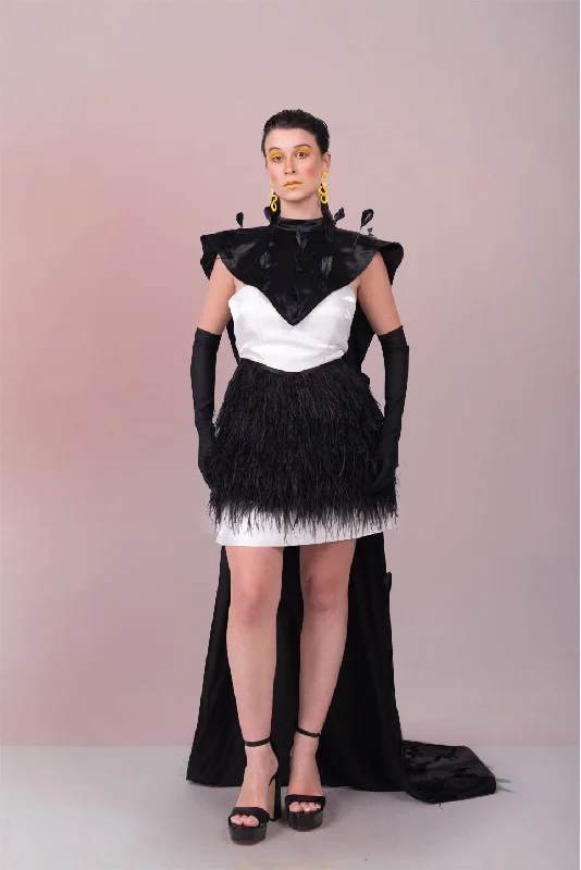 Savings Bonanza FEATHERED CAPE COUTURE TRIO