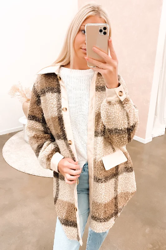 Must-Have Deals Grayson Teddy Shacket Choc