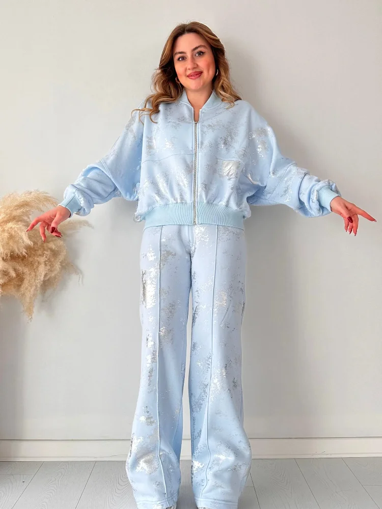 Exclusive Offers Znbbw Printed Y2k Pants Sets Women Shiny O-neck Zipper Long Sleeve Coats High Waist Straight Pant 2024 Spring Female Tracksuit Exclusive Offers Znbbw Printed Y2k Pants Sets Women Shiny O-neck Zipper Long Sleeve Coats High Waist Straight Pant 2024 Spring Female Tracksuit