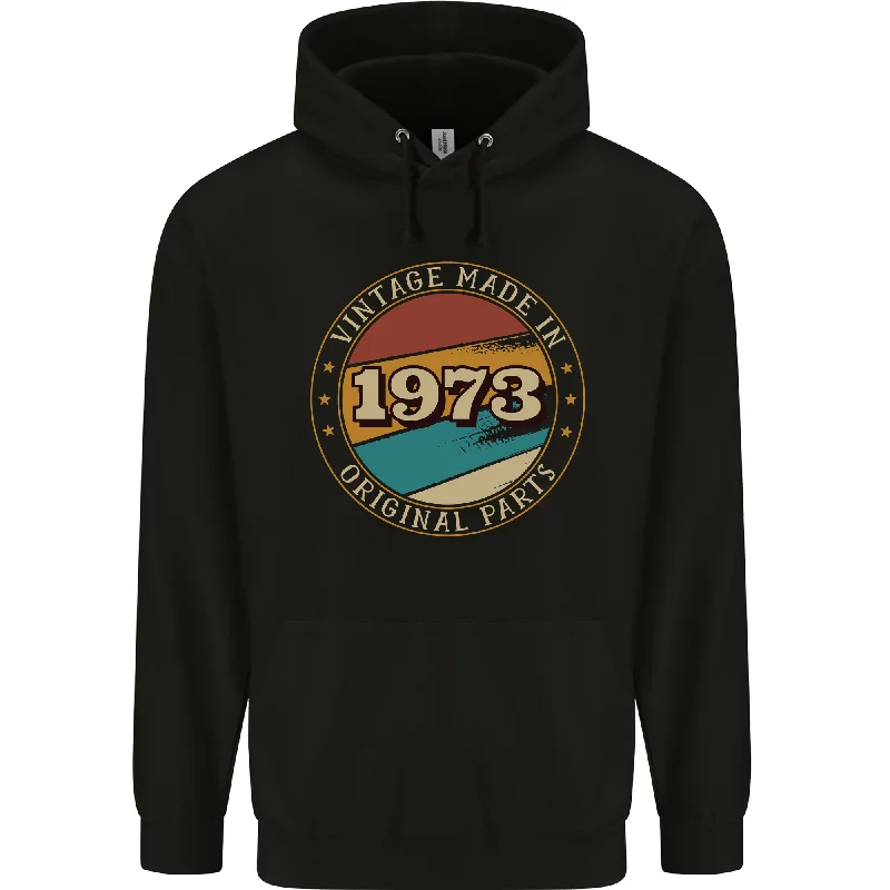 Bargain Prices 51st Birthday  Vintage Made In 1973 Mens 80% Cotton Hoodie
