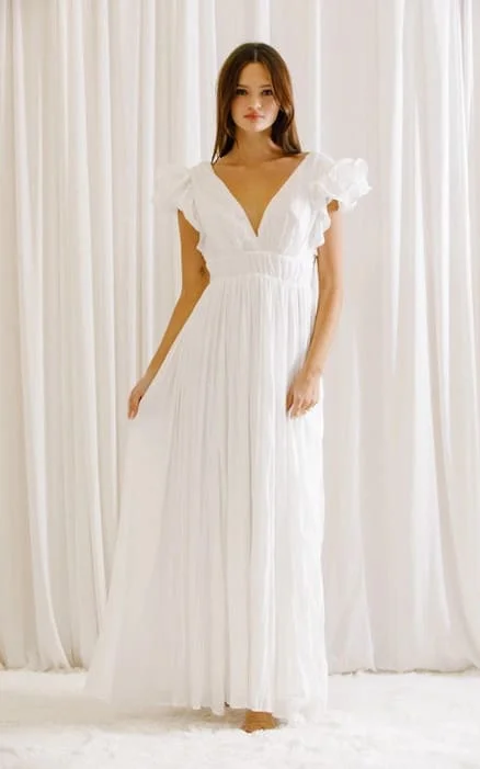 Deal Alert Storia- Monochromatic Crepe Textured Maxi Dress