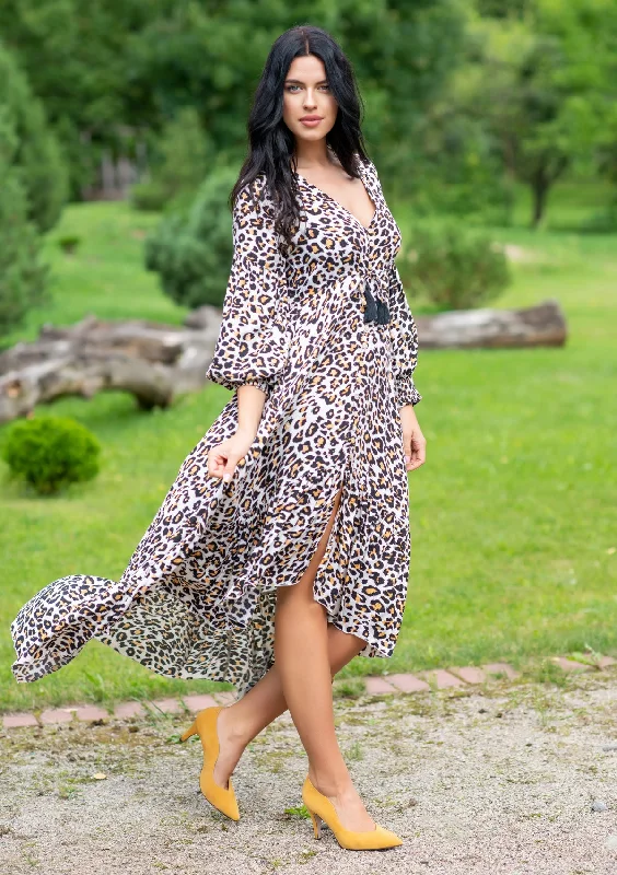 Act Fast Francesca Leopard Dress