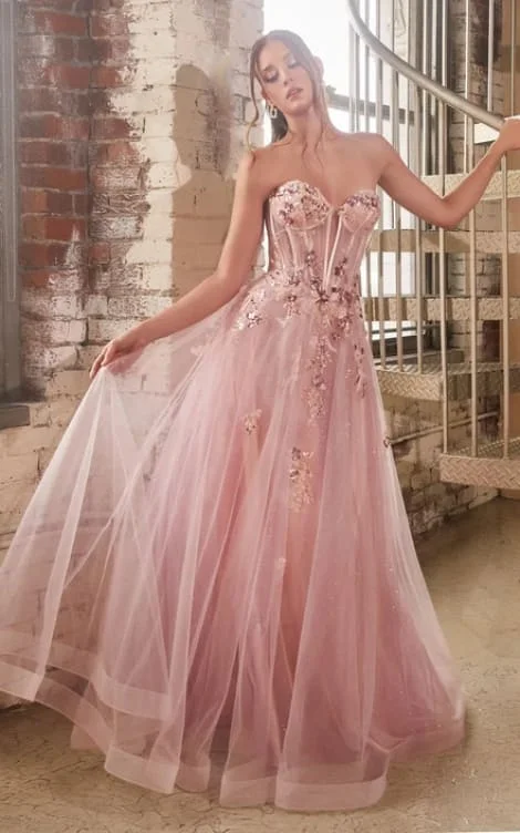 Can't Be Beat Ladivine- Strapless Layered Tulle Ball Gown