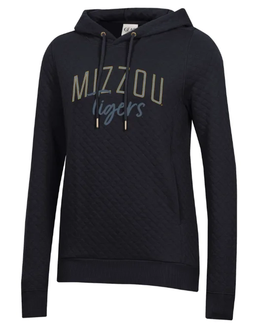 Reduced Prices Mizzou Tigers GEAR for Sports Women's Relaxed Quilted Black Hooded Sweatshirt Reduced Prices Mizzou Tigers GEAR for Sports Women's Relaxed Quilted Black Hooded Sweatshirt