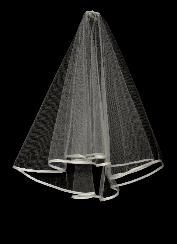 Incredible Offers Veil - Bespoke Satin Edged Wedding Veil