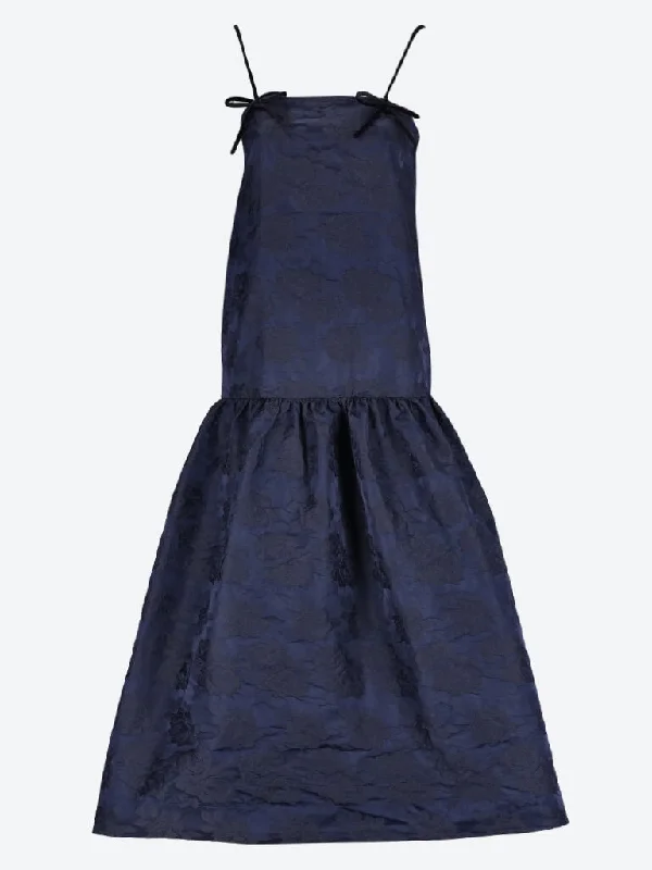 Super Savings Botanical jacquard strap midi dress