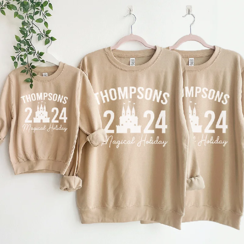 Extra Discounts Family Magical Trip Summer Personalised Name & Year Sweatshirts