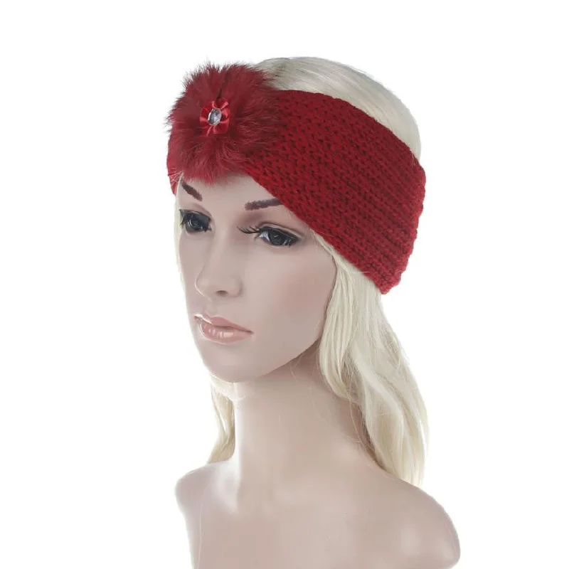 Overstock Hairband Women Hair ball Knitting Headband Elastic Handmade Keep Warm Hair Band Turban Hair Accessories for women Overstock Hairband Women Hair ball Knitting Headband Elastic Handmade Keep Warm Hair Band Turban Hair Accessories for women