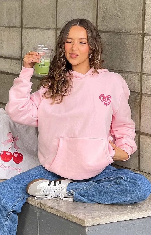 Final Clearance Beginning Pink Lovey Bubble Hoodie