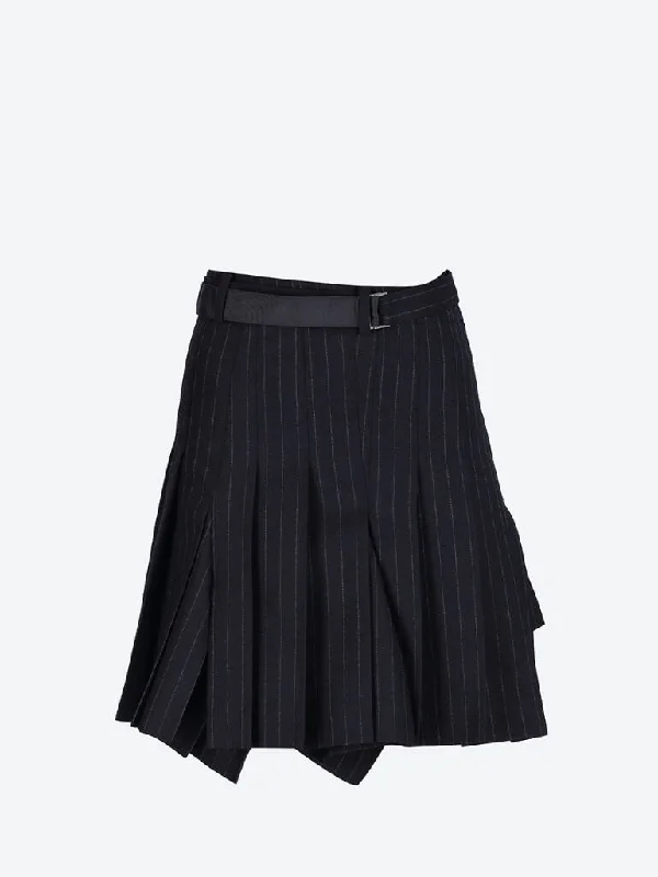 Act Now Chalk stripe skirt