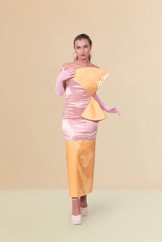 Referral Discount COLOR BLOCK CONVERTIBLE DRESS