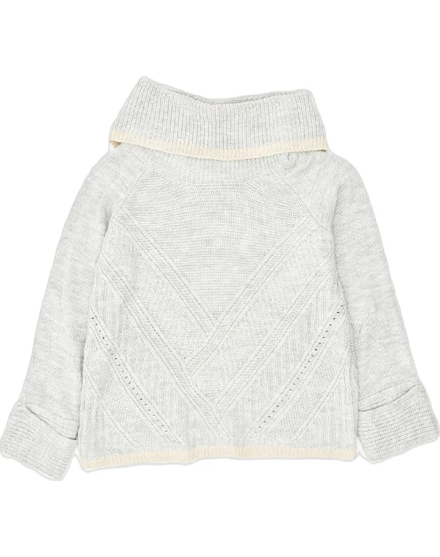 Discount Mania OASIS Womens Roll Neck Jumper Sweater UK 14 Large Grey Acrylic