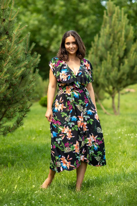 Seasonal Sale Wrap Lilly Plus Dress