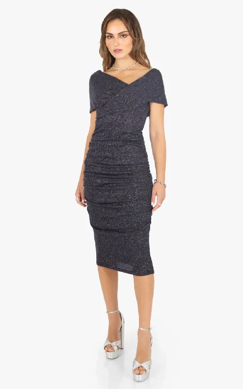 Midnight Sale Black Halo - Tawny Midi Dress