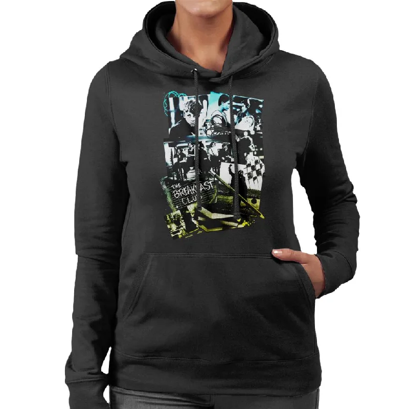 Overstock Sale The Breakfast Club Montage Women's Hooded Sweatshirt