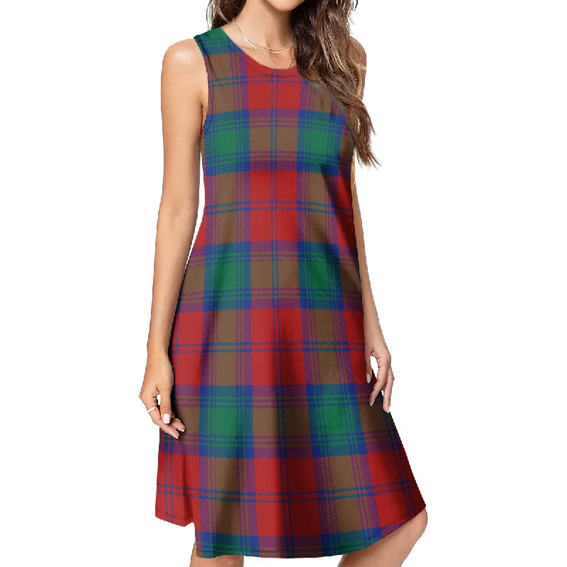 Hurry In Byres (Byses) Tartan Womens Casual Dresses